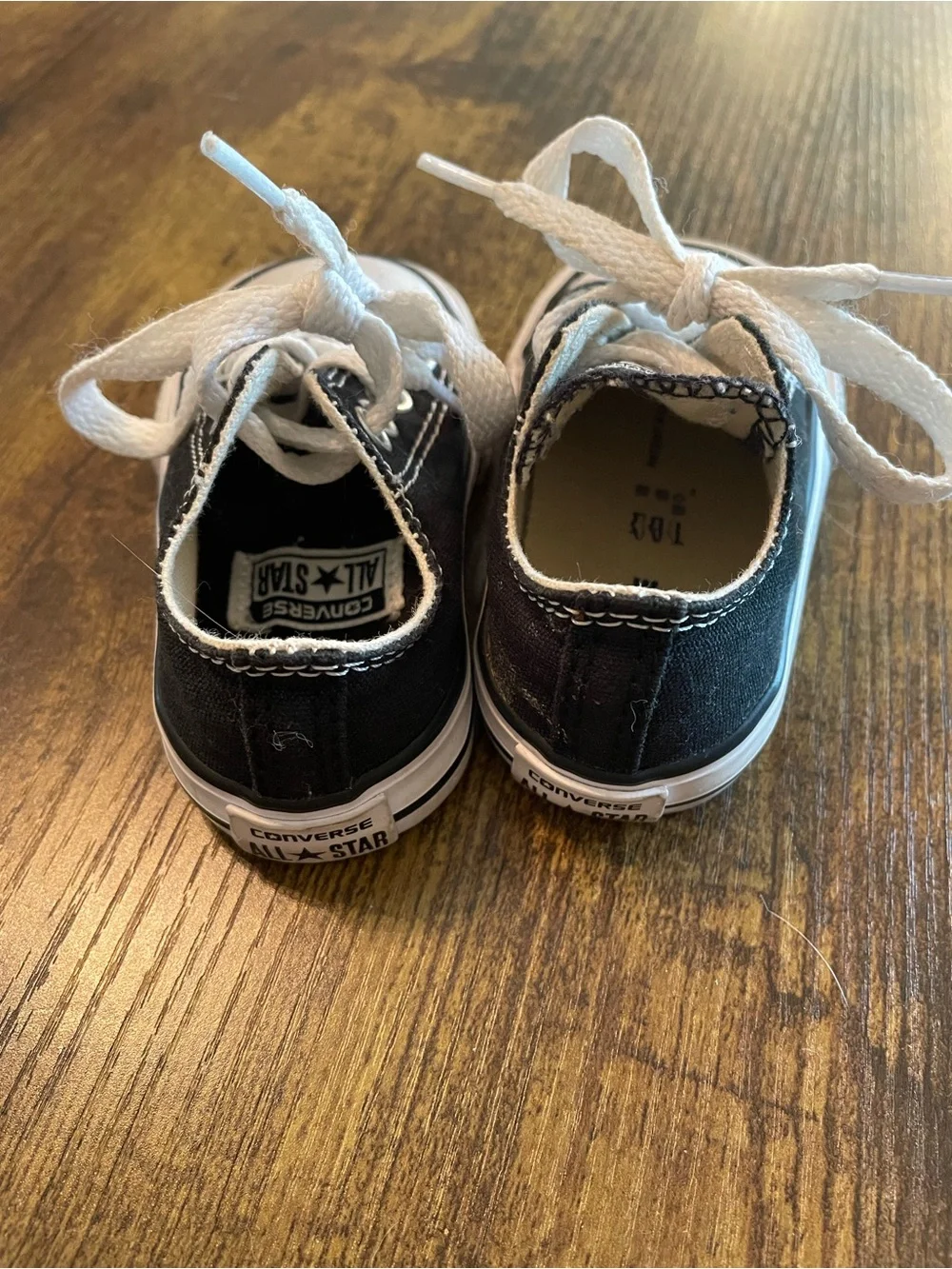 Converse Kids Black and White Low Top Sneakers